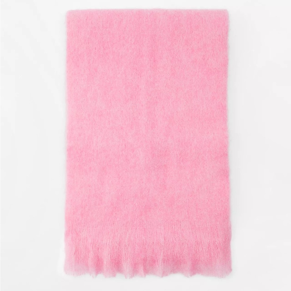 ZARA Wool & Alpaca Blend Scarf - Pink